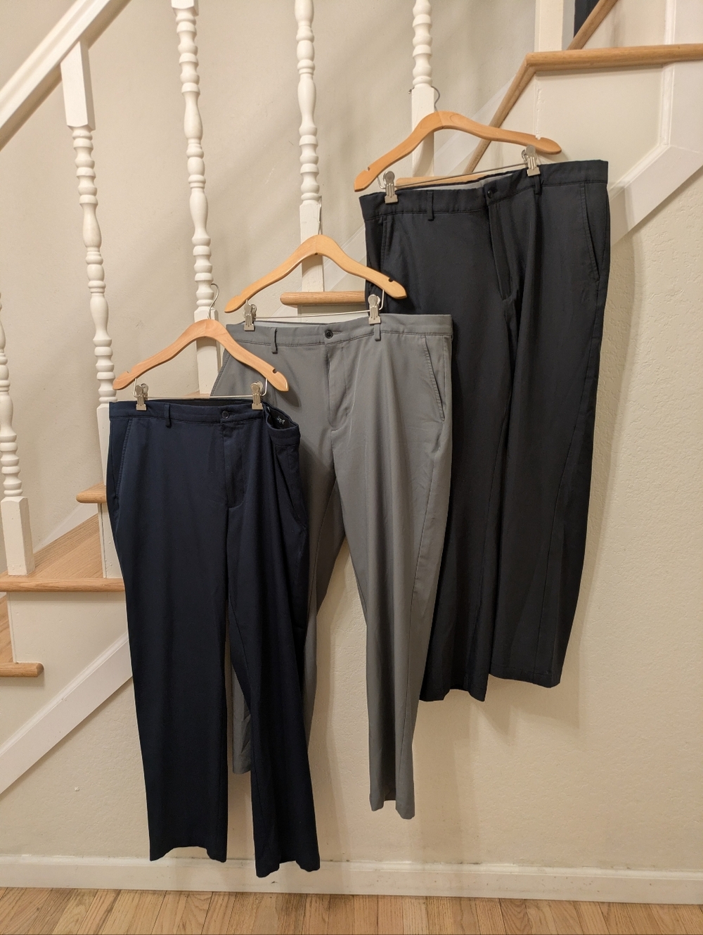 Lot Of 3 - Greg Norman Stretch 5 Pocket Pants in Size 38x30 - Blue, Gray, Black